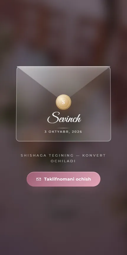 Kristall — шаблон приглашения